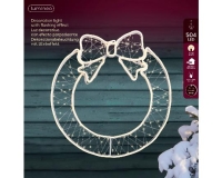 KARÁCSONYI LEDES KOSZORÚ 57CM WARM WHITE 493862