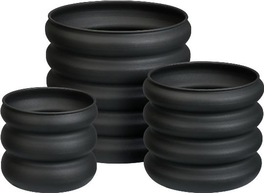 FÉM KASPÓ 23X23CM HULLÁMOS SZÜRKE 532326