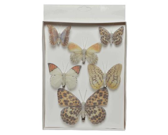 DEKOR LEPKE X6 BARNA MIX 803454