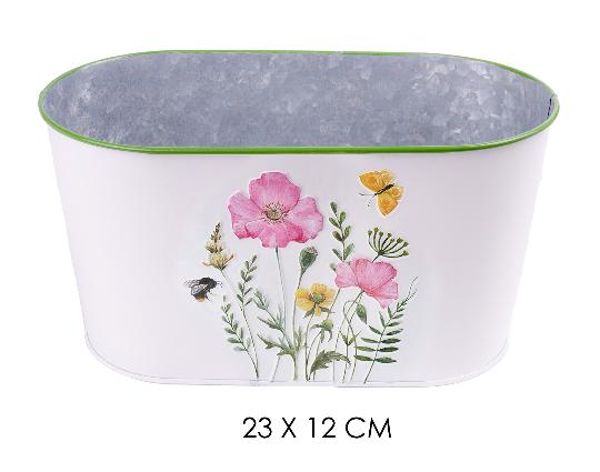 BÁDOG KASPÓ OVÁL 23X12CM PIPACSOS 080960