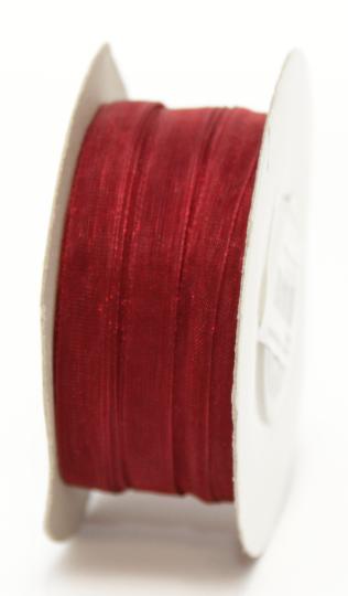 SZALAG ORGANZA 10MMX47M BORDÓ