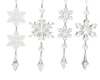 KARÁCSONYI FENYŐFA DÍSZ ACRYL 16CM 520032