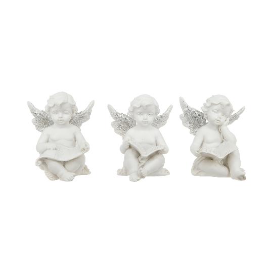 KARÁCSONYI POLY ANGYAL KÖNYVVEL 6X6X7CM DD65673