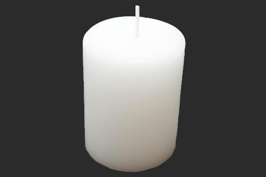 GYERTYA HENGER 7X9-10CM FEHÉR