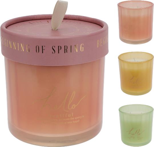 GYERTYA ÜVEGBEN 10CM 073907