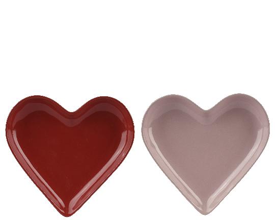 KERÁMIA TÁNYÉR 21,5CM SZÍV MIX 833240