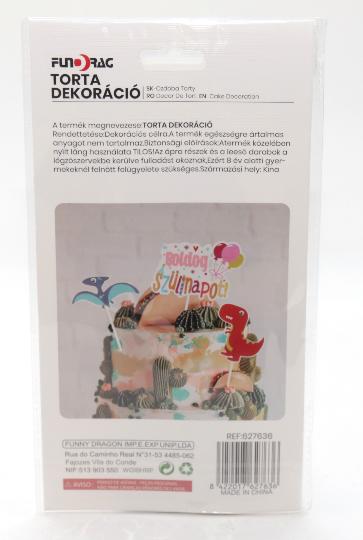 PARTY TORTADEKOR DINO X3