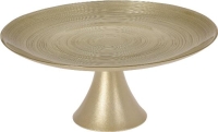 ÜVEG TORTATÁL TALPAS 28CM GOLD 504297