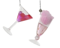 KARÁCSONYI FENYŐFA DÍSZ ÜVEG KOKTÉL POHÁR 129719