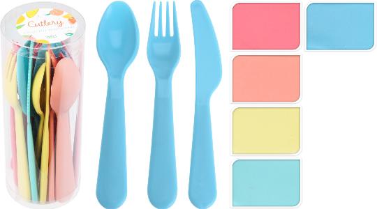 MÛANYAG EVŐESZKÖZ KÉSZLET X18 SZÍNES 908164