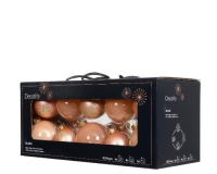 KARÁCSONYI GÖMB (20DB) PEACH PEARL MIX 149615