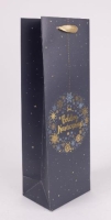KARÁCSONYI DÍSZTASAK 12X36CM KÉK KOSZORÚS 370822