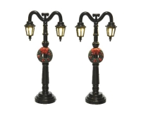 KARÁCSONYI KANDELABER LAMPA X2 12,5CM BLACK 485532