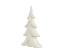KARÁCSONYI KERÁMIA FENYŐ 23CM WHITE 600256
