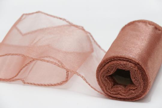 DEKOR ANYAG ORGANZA 11CMX10M 613 SÖTÉT PUDER BÉZS