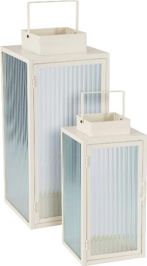 FÉM LÁMPÁS TÖRTFEHÉR 20X45CM 531005