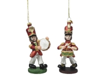 KARÁCSONYI FENYŐFA DÍSZ ÜVEG KATONA 121485