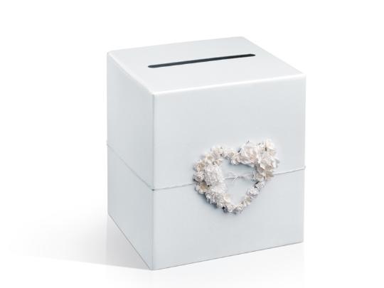 ESKÜVŐI KÁRTYADOBOZ SZÍVES DÍSSZEL PUDTM4