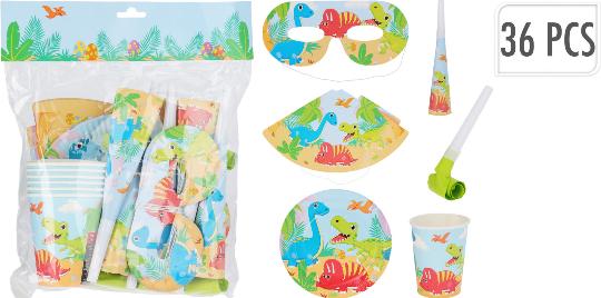 PARTY SZETT DINÓS X36 906103