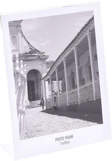 KÉPTARTÓ 15X20CM ÁTLÁTSZÓ ÁLLÓ 609053