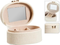 DEKOR ÉKSZERTARTÓ DOBOZ 12X10CM OFF WHITE 530680