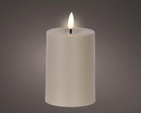 GYERTYA LEDES 10CM TAUPE WARM WHITE 890539