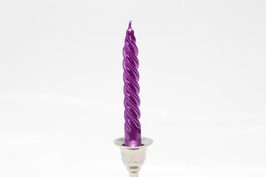 GYERTYA CSAVART NAGY METÁL MIX X30 SZK. LILA METÁL