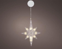 KARÁCSONYI LEDES CSILLAG X1 20CM WARM WHITE 489717