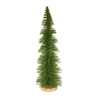 KARÁCSONYI FENYŐ FA TALPON 35,5CM ZÖLD DD69781