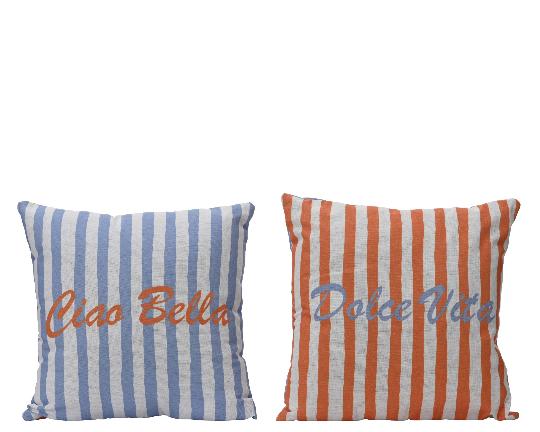 PÁRNA 43X43CM CSÍKOS MIX 874534