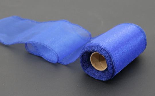 DEKOR ANYAG ORGANZA 11CMX10M 034-SÖTÉTKÉK