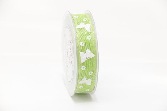 SZALAG MALOU 25MMX15M 510 VILÁGOSZÖLD LEPKE VIRÁG