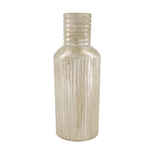 FÉM VÁZA 14X68CM EZÜST 53382-624