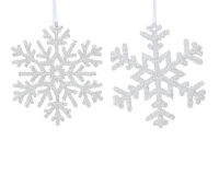 KARÁCSONYI FENYŐFA DÍSZ HÓPIHE 30CM GLITTERES 516613