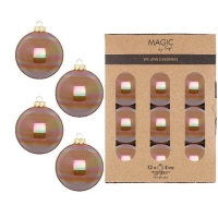 KARÁCSONYI GÖMB (12DB) 6CM DAZZLING SESAME 14410P812