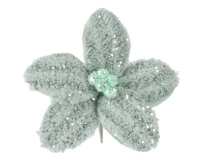 KARÁCSONYI MIKULÁSVIRÁG FEJ CSIPESZES,SZŐRMÉS X1 SAGE GREEN